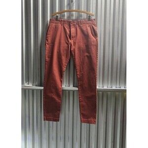 J. CREW 250 Skinny Straight Fit Stretch Chino Pants Pink Size 33X32